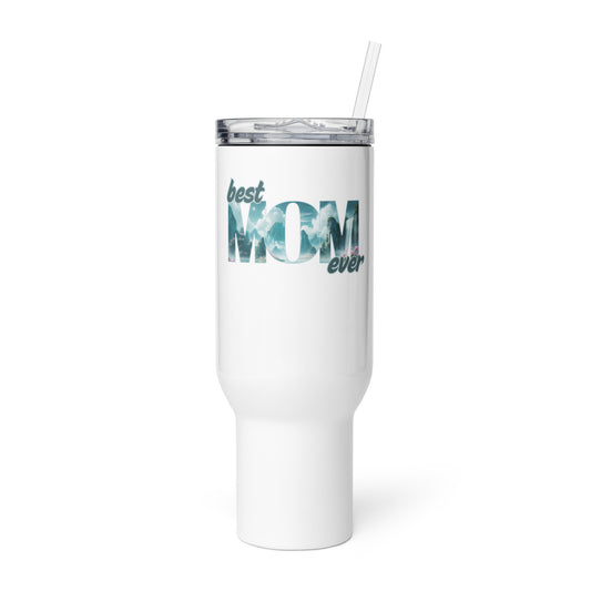 Thermobecher mit Griff - Best MOM blau