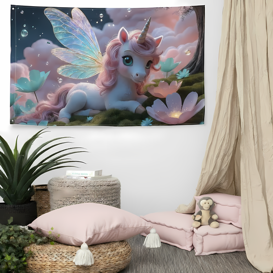 Wandteppich für Kinder - Einhorn